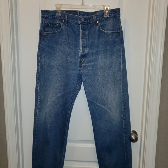 👖Vintage Levi's 501 Jeans Lot of 3 | W40 L30 | Button Fly Denim Bundle - Picture 8 of 13